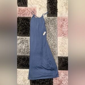 Victoria's Secret Light Blue Super Soft Modal dress RACERBACK M NWT Ribbed
